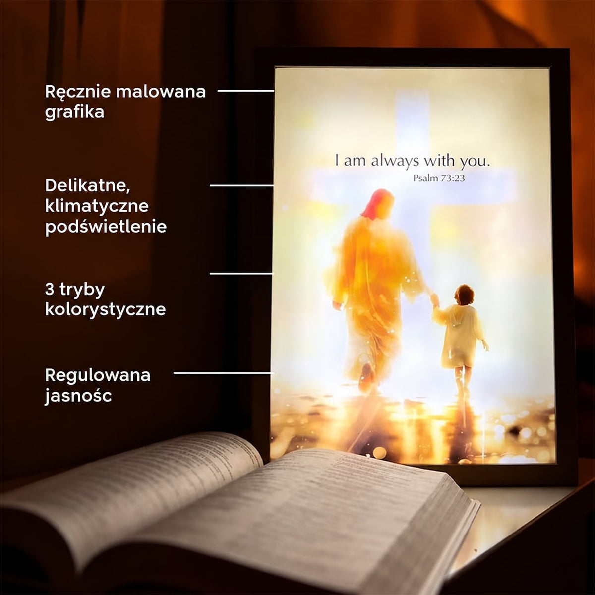 Cechy obrazu Lumenia – podświetlenie, 3 tryby barw, regulowana jasność